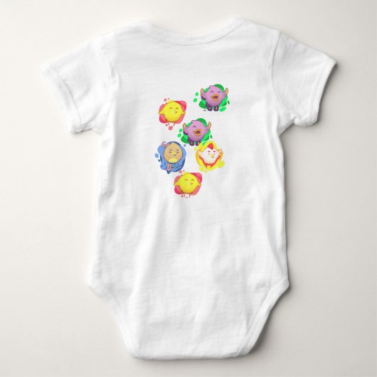 Little Chirpers Baby Bodysuit (Achterkant)