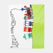 Little Choo Choo Fleece Deken (Voorkant)