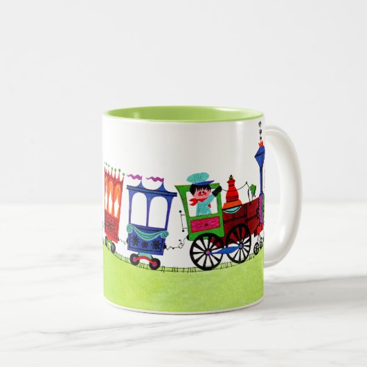 Little Choo Choo Tweekleurige Koffiemok (Voorkant rechts)