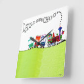 Little Choo Choo Vierkante Klok (Hoek)