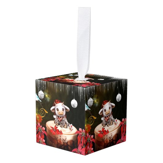 Little christmas cow decoratie (Voorkant hoekig)