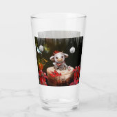 Little christmas cow glas (Achterkant)