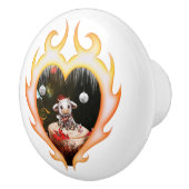 Little christmas cow keramische knop (Rechts)