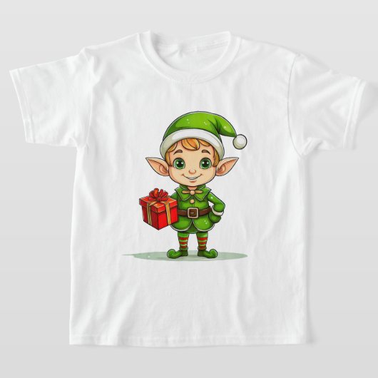Little Christmas Elf – Kids’ Holiday T-Shirt (Laagn)