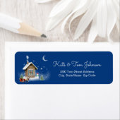 Little Christmas House Return Address Label (Insitu)