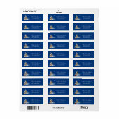 Little Christmas House Return Address Label (Full Sheet)