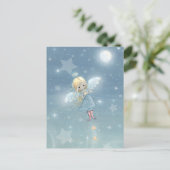 Little Christmas Star Angel Briefkaart (Staand voorkant)