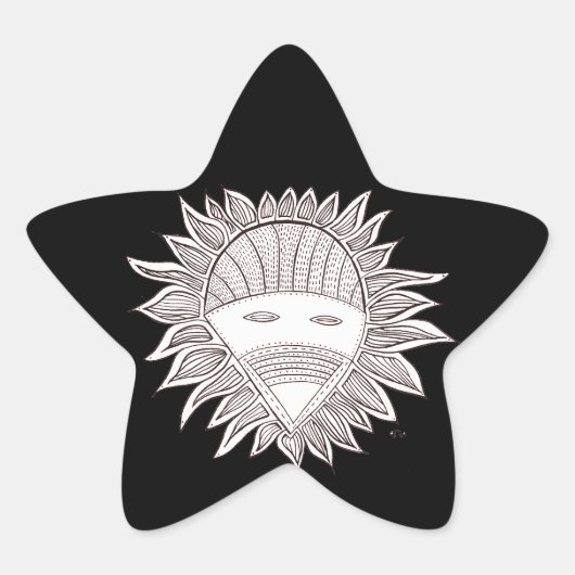 Little Chugach People Ster Sticker (Voorkant)