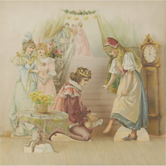 “Little Cinders” Fairy Art by E S Hardy Sticker (Voorkant)