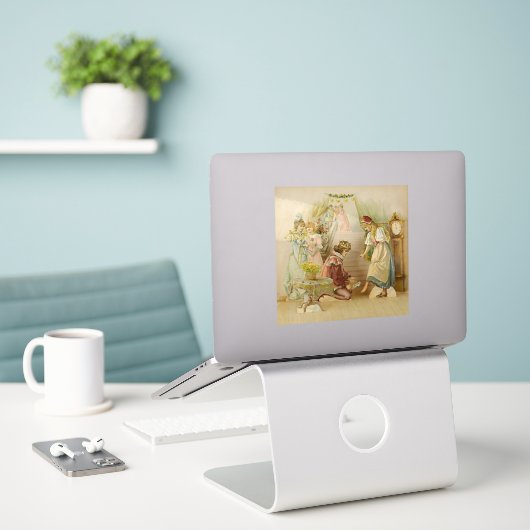 “Little Cinders” Fairy Art by E S Hardy Sticker (Laptop op bureau)