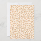 Little Cinnamon Roll Baby shower Invitation Kaart (Achterkant)