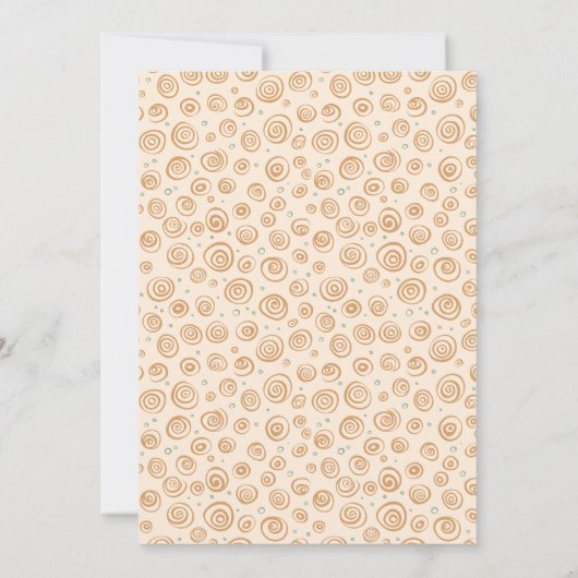 Little Cinnamon Roll Baby shower Invitation Kaart (Achterkant)