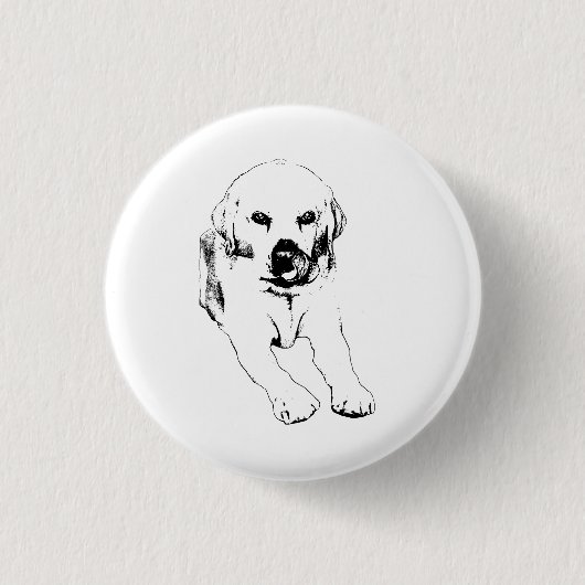Little circle, big Lab Ronde Button 3,2 Cm (Voorkant)