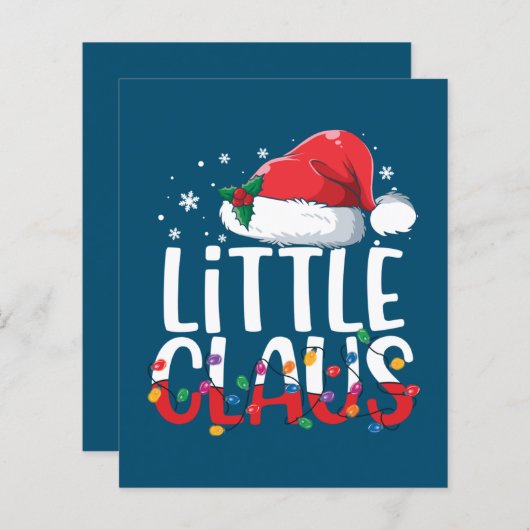 Little Claus kerstpyjama Matching Family Xma (Voorkant / Achterkant)