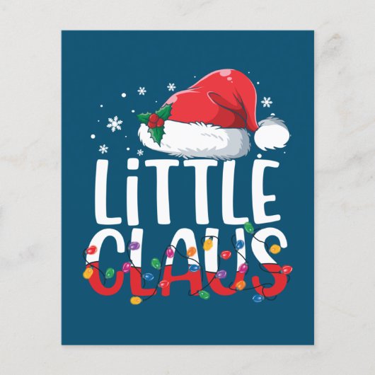 Little Claus kerstpyjama Matching Family Xma Flyer (Voorkant)