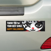 Little Clown Crime Watch voor Halloween Bumpersticker (Op auto)