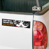 Little Clown Crime Watch voor Halloween Bumpersticker (Op Truck)