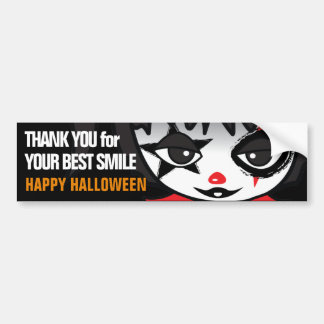Little Clown Crime Watch voor Halloween Bumpersticker