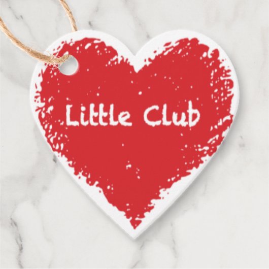 Little Club Gift Tag & Gift Enclosure Bedankjes Labels (Voorkant)