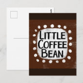 Little Coffee Bean Briefkaart (Voorkant / Achterkant)