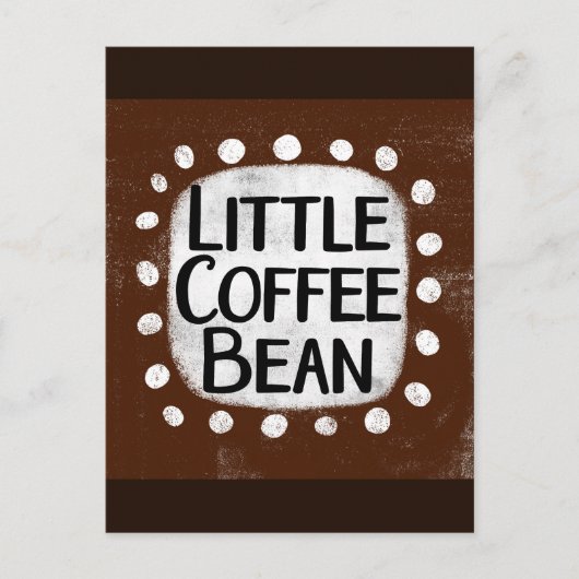 Little Coffee Bean Briefkaart (Voorkant)