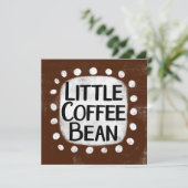 Little Coffee Bean Wenskaart Kaart (Staand voorkant)