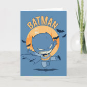 Little Comic Batman Flying Kick Kaart (Voorkant)
