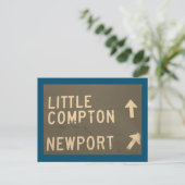 Little Compton, Newport, RI  Sign Briefkaart (Staand voorkant)