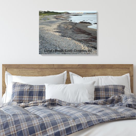 Little Compton, Rhode Island - Lloyd's Beach Canvas Afdruk (Insitu (Slaapkamer))