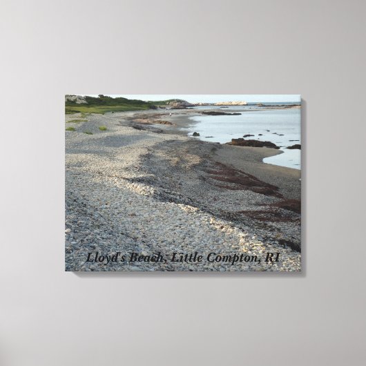 Little Compton, Rhode Island - Lloyd's Beach Canvas Afdruk (Voorkant)