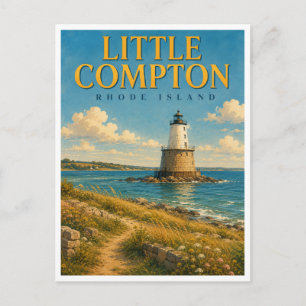 Little Compton Rhode Island Sakonnet Light GeoSaga Briefkaart