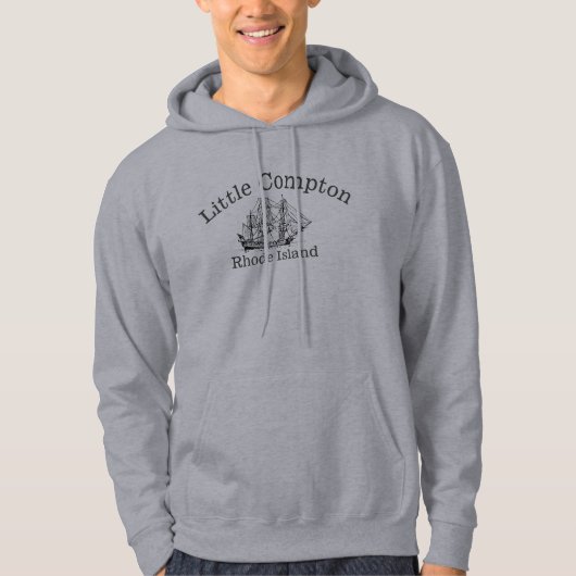 Little Compton Rhode Island Tall ship sweashirt Hoodie (Voorkant)