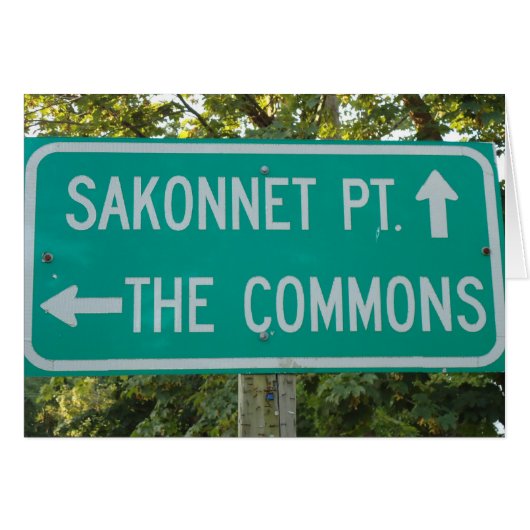 Little Compton, RI - Commons, Sakonnet Point Kaart (Voorkant Horizontaal)