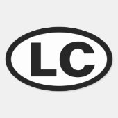 Little Compton, RI LC Ovale Sticker (Voorkant)