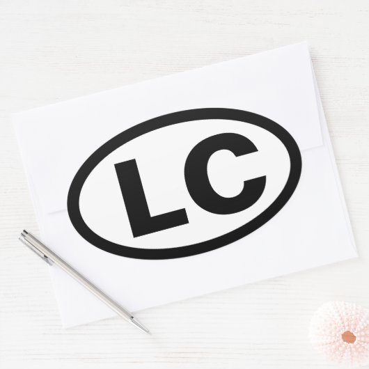 Little Compton, RI LC Ovale Sticker (Envelop)