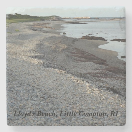 Little Compton, RI - Lloyd's Beach Stenen Onderzetter (Voorkant)