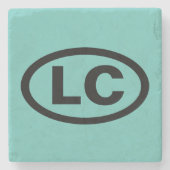 Little Compton, RI (Newport County Town) 'LC' Stenen Onderzetter (Voorkant)