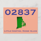 Little Compton, RI Postcode - 02837 - Sakonnet, LC Briefkaart (Voorkant)