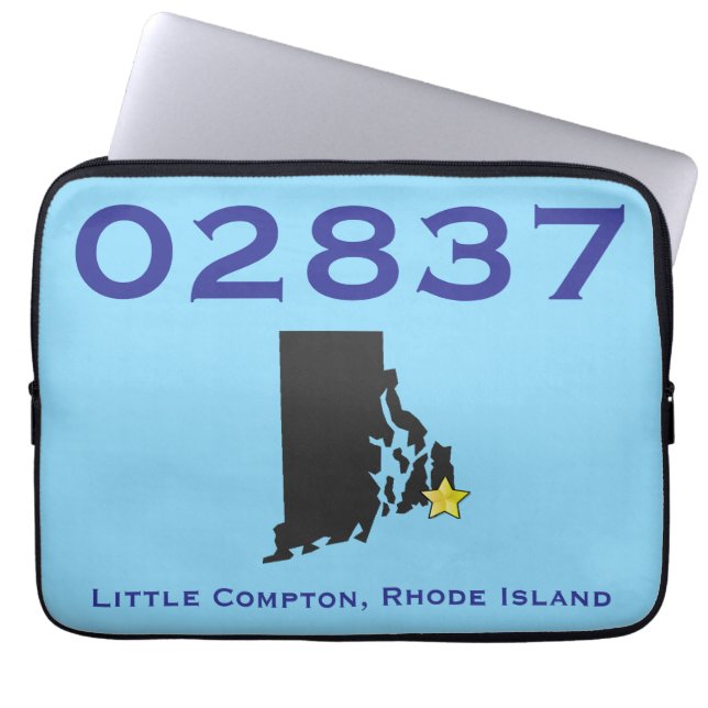 Little Compton, RI Postcode - 02837 - Sakonnet, LC Laptop Sleeve (Voorkant)