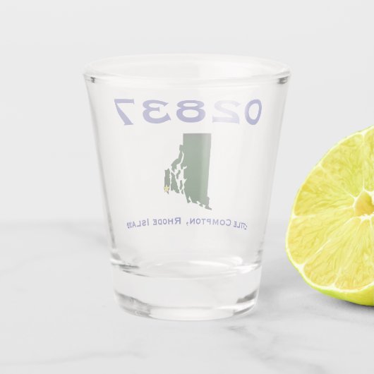 Little Compton, RI Postcode - 02837 - Sakonnet, LC Shot Glas (Achterkant)