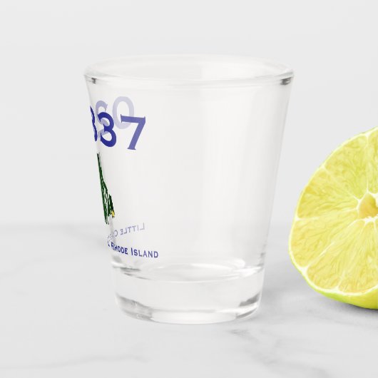 Little Compton, RI Postcode - 02837 - Sakonnet, LC Shot Glas (Rechts)