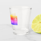 Little Compton, RI Rainbow Shot Glas (Rechts)