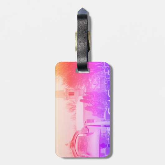 Little Compton, RI  Rainbow Sign Bagagelabel (Achterkant verticaal)