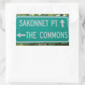 Little Compton, RI - Sakonnet Pt. en The Commons Rechthoekige Sticker (Tas)