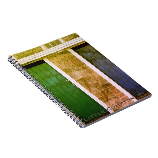 Little Compton, RI Summer Beach Bath Houses (LC) Notitieboek (Rechterzijde)