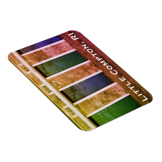 Little Compton, RI Summer Beach Cabanas Magneet (Rechterzijde)