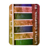 Little Compton, RI Summer Beach Cabanas Magneet (Verticaal)