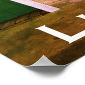 Little Compton, RI Summer Beach Cabanas Poster (Hoek)