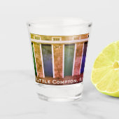 Little Compton, RI Summer Beach Cabanas Shot Glas (Voorkant)