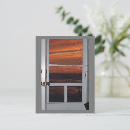 Little Comtpon, RI Sunset Briefkaart (Staand voorkant)